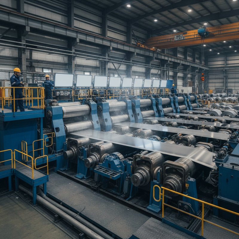 What is a tandem cold rolling mill and how does it work?