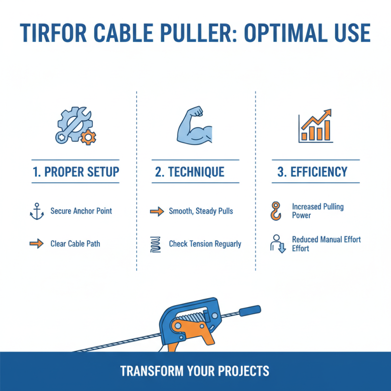 2026 How to Use a Tirfor Cable Puller Effectively for Your Projects?