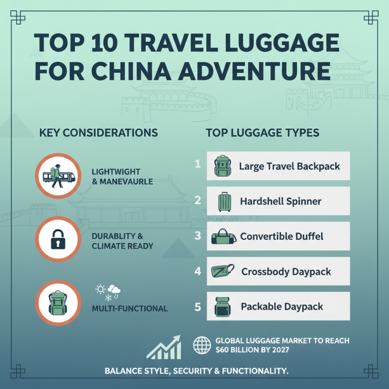 Top 10 Travel Luggage Options for China Adventure?