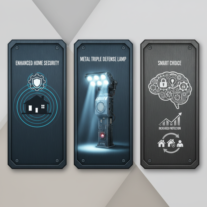 Why Choose a Metal Triple Defense Lamp for Enhanced Home Security?