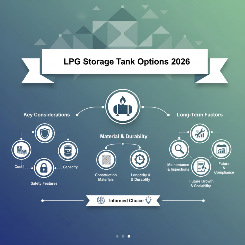 2026 Top LPG Storage Tank Options What to Consider?