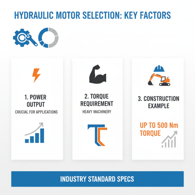How to Choose the Right Hydraulic Motors for Your Needs?