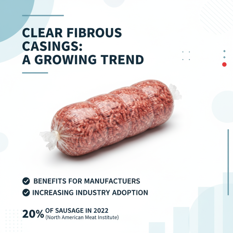 What are clear fibrous casings and how are they used?