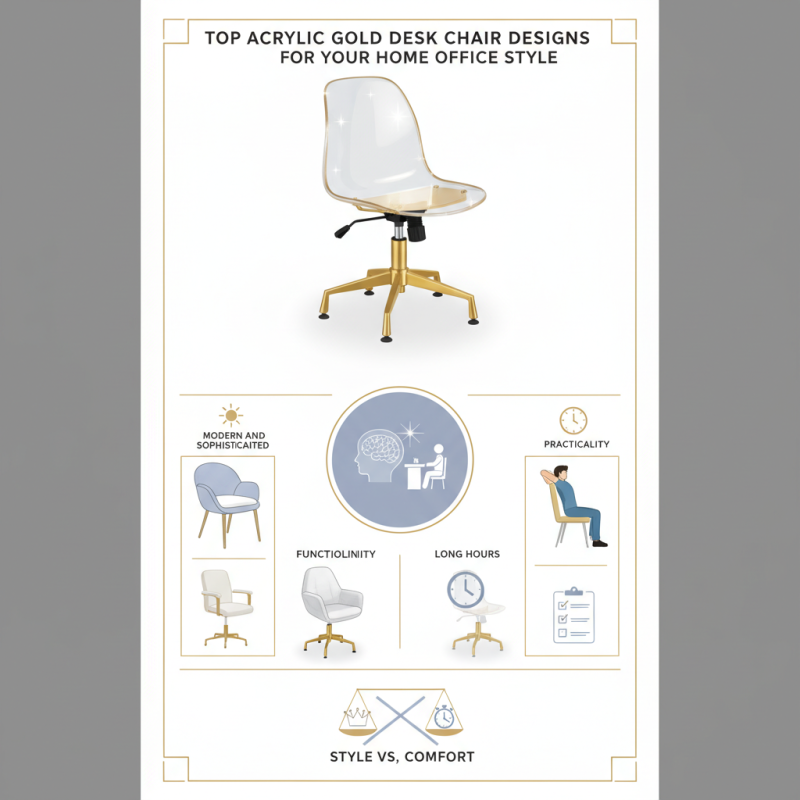 Top Acrylic Gold Desk Chair Designs for Your Home Office Style?