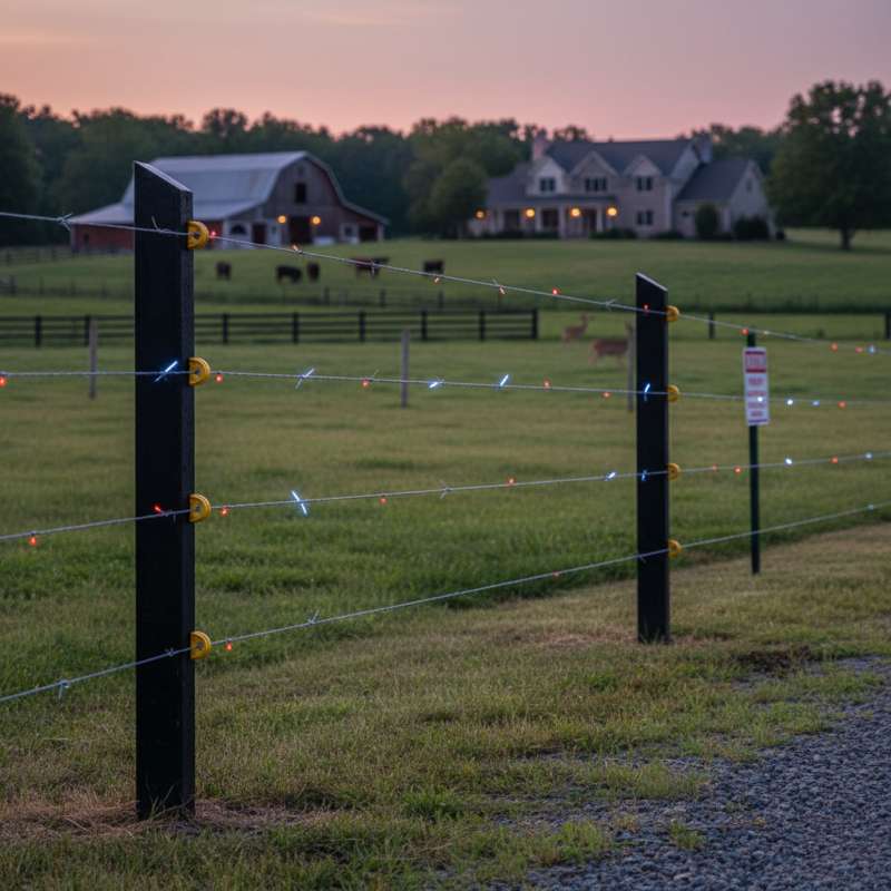 What is a high voltage output electric fence and how does it work?