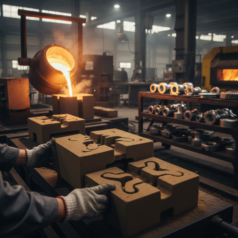 What is the sand molding process and how does it work?