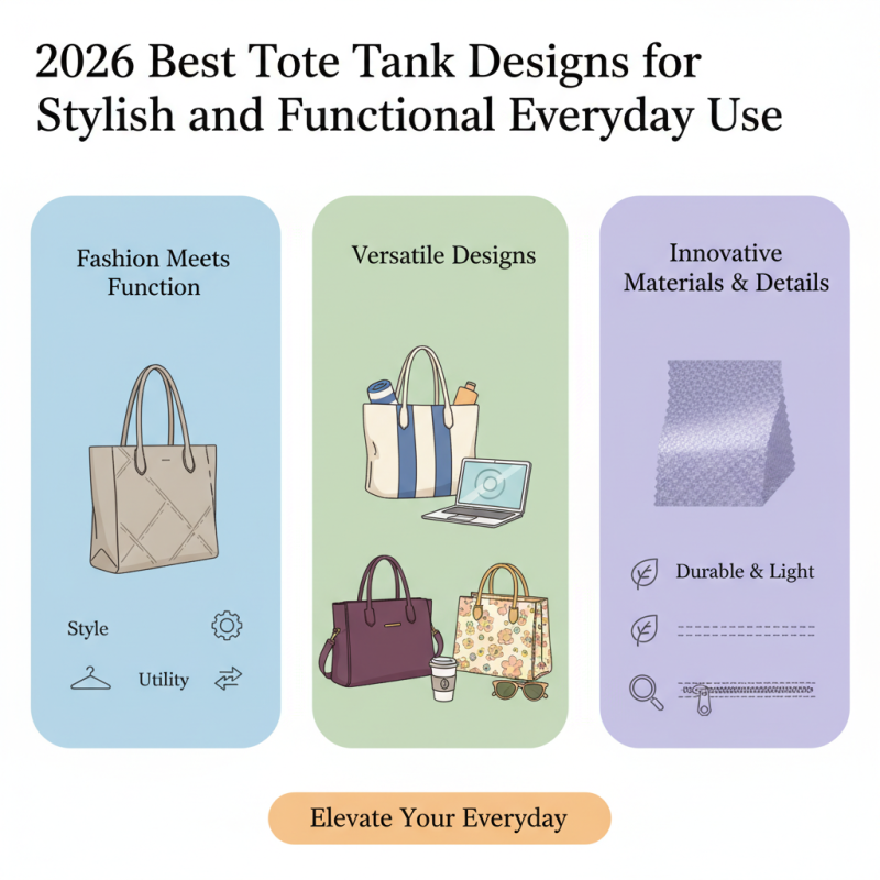 2026 Best Tote Tank Designs for Stylish and Functional Everyday Use?