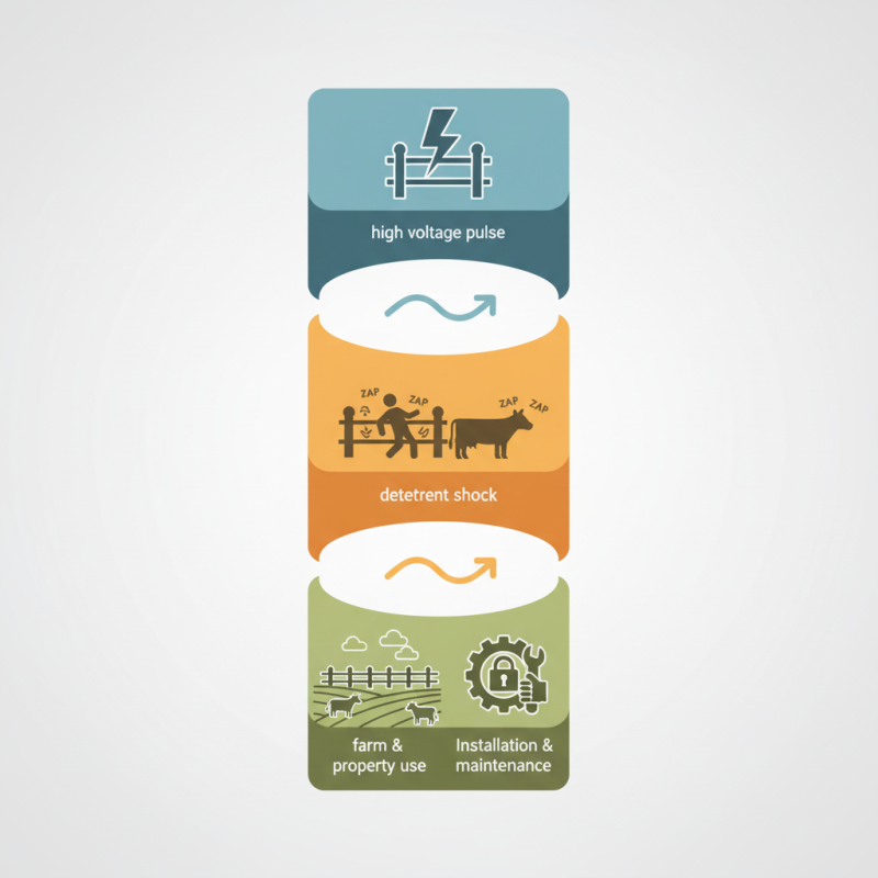 What is a high voltage output electric fence and how does it work?