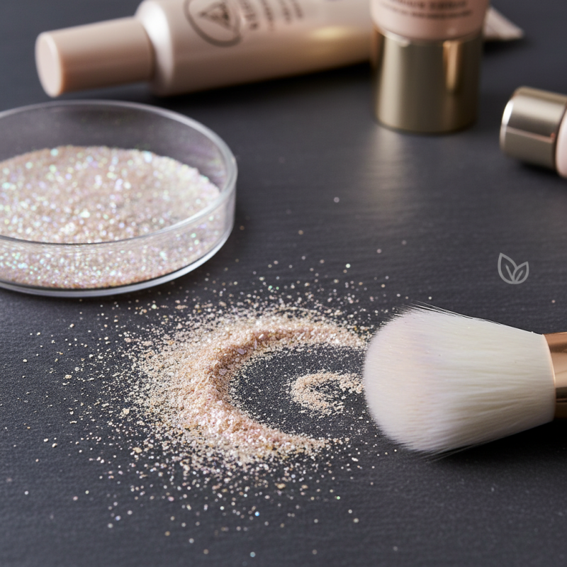 What is synthetic mica powder and how is it used?