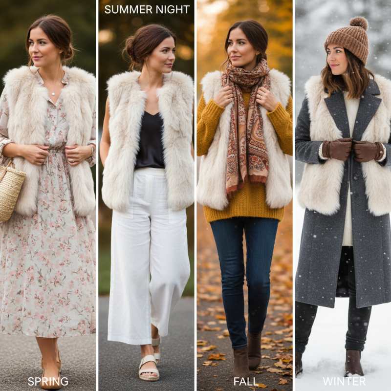 How to Style a Fur Vest for Every Season?