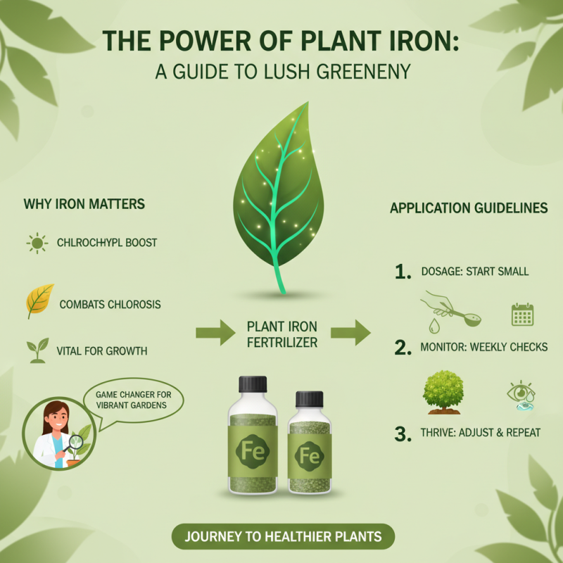 How to Use Plant Iron Fertilizer for Healthy Green Plants?