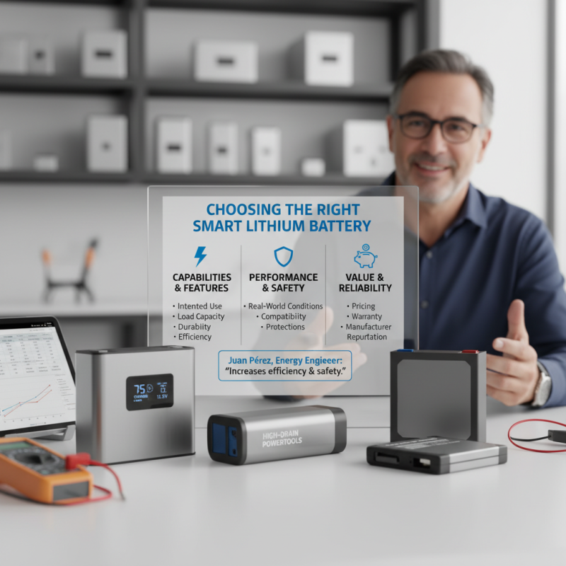 ¿Cómo elegir la Batería Inteligente de Litio adecuada?