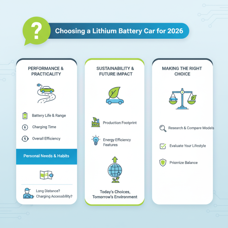 How to Choose a Lithium Battery Car for 2026?