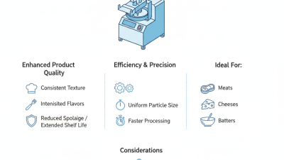Why Choose a Vacuum Bowl Cutter for Your Food Processing Needs?