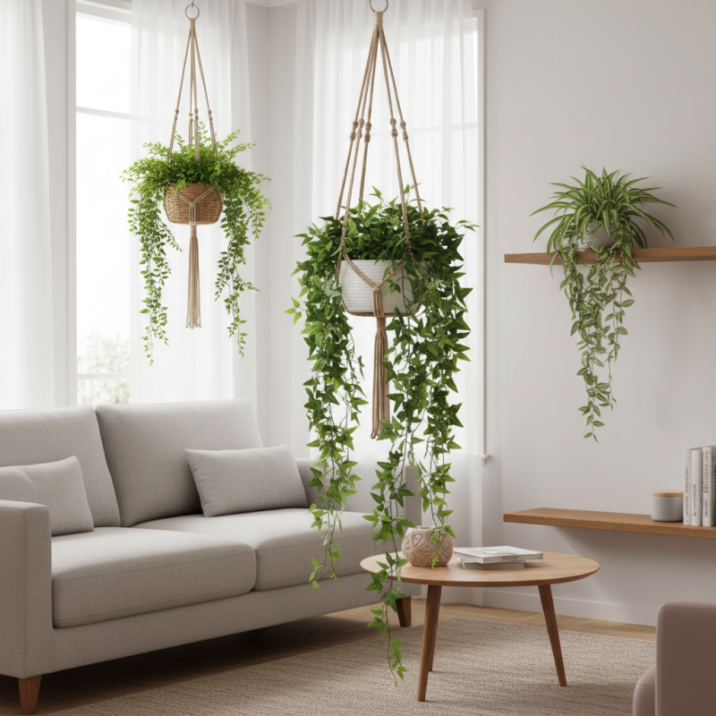 Why Choose Artificial Hanging Plants for Home Decor?