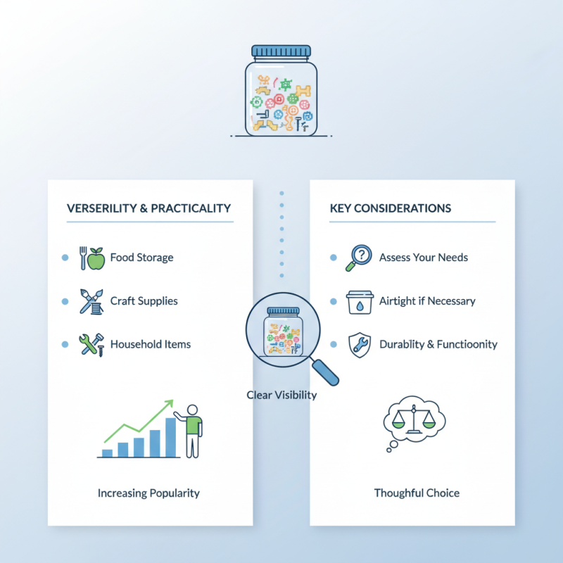Why Choose a Plastic Jar with Lid for Your Storage Needs?