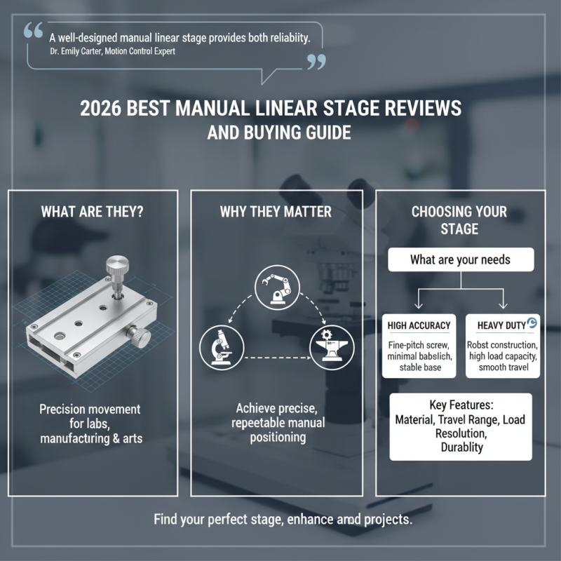 2026 Best Manual Linear Stage Reviews and Buying Guide?