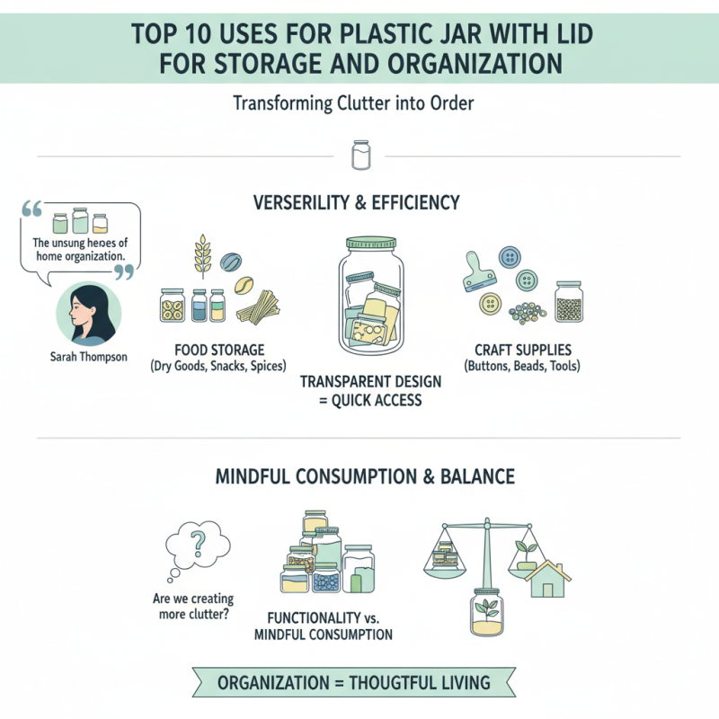 Top 10 Uses for Plastic Jar with Lid for Storage and Organization?