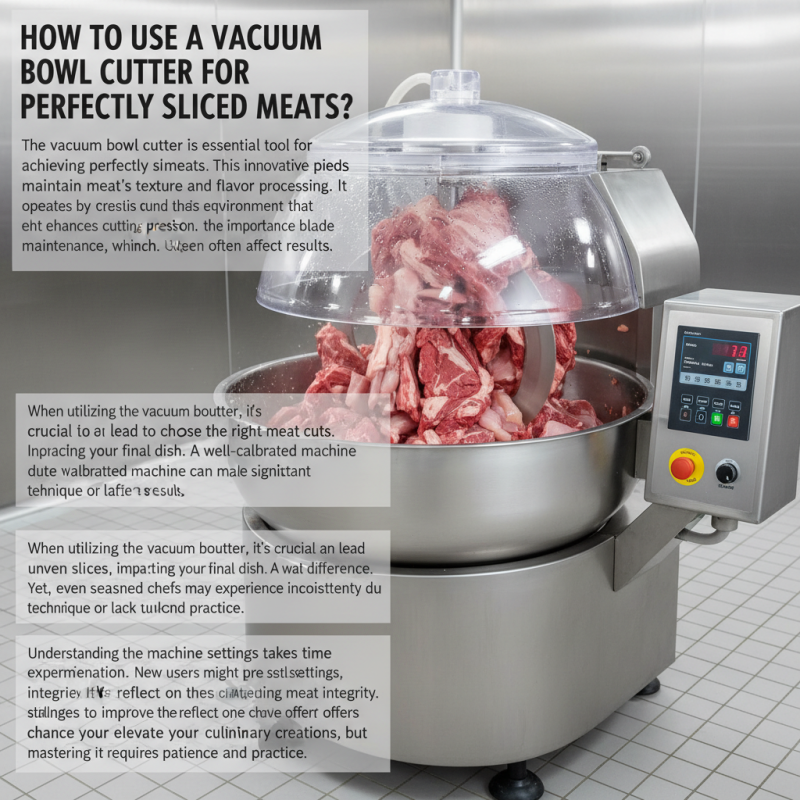 How to Use a Vacuum Bowl Cutter for Perfectly Sliced Meats?