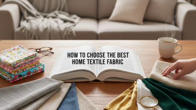 How to Choose the Best Home Textile Fabric for Your Needs?
