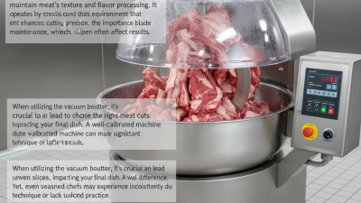 How to Use a Vacuum Bowl Cutter for Perfectly Sliced Meats?