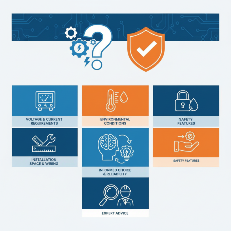 How to Choose the Best MCCB DC Breaker for Your Needs?