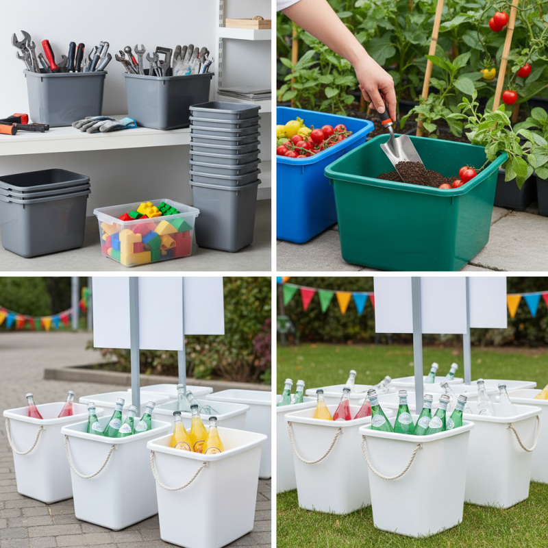 What Are the Best Uses for Rectangular Plastic Buckets?