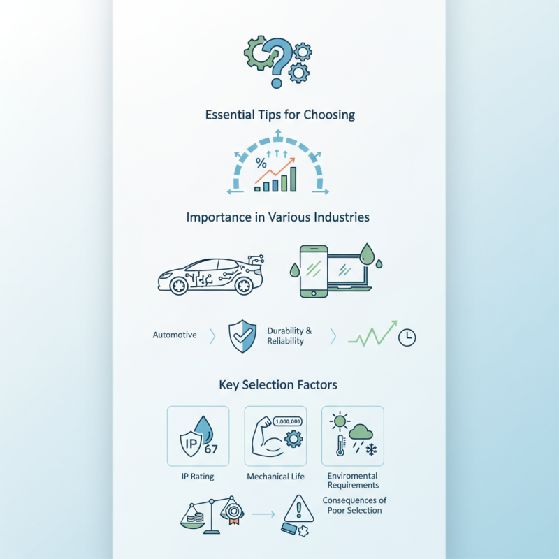 Essential Tips for Choosing Waterproof Micro Switches?