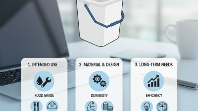 How to Choose the Right Rectangular Plastic Bucket for Your Needs?