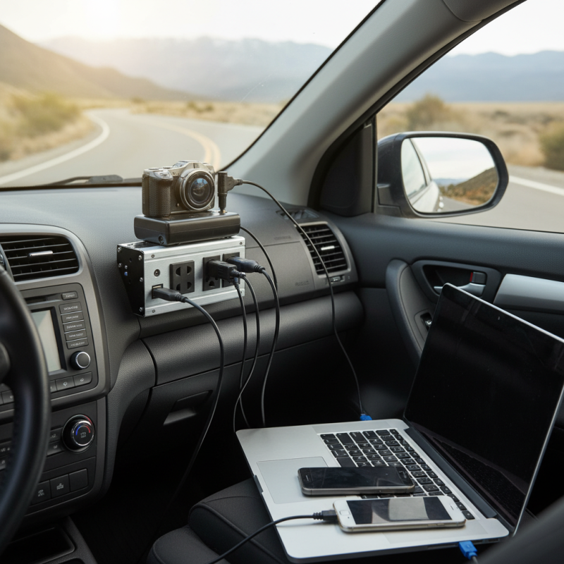 What is a vehicle power inverter and how does it work?