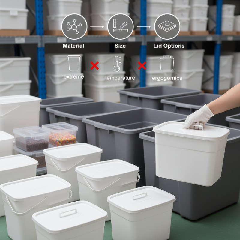 How to Choose the Best Rectangular Plastic Bucket for Your Needs?