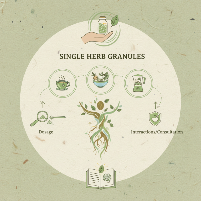 How to Use Single Herb Granules for Health and Wellness?