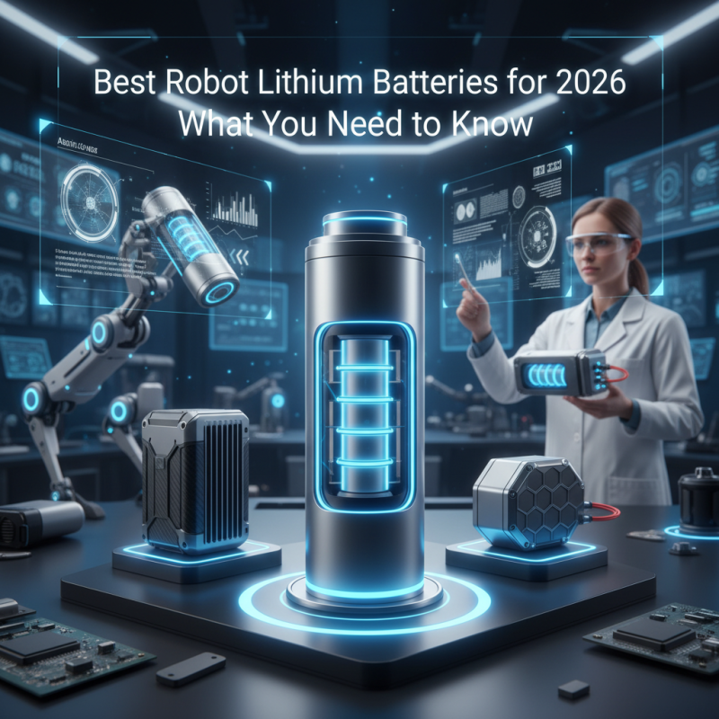 Best Robot Lithium Batteries for 2026 What You Need to Know