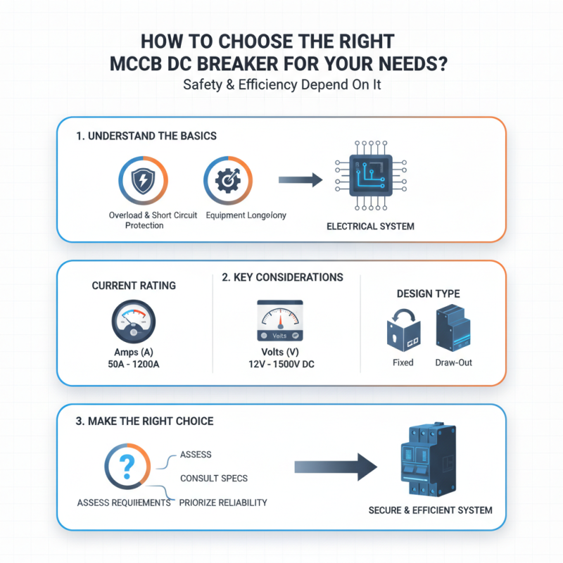 How to Choose the Right MCCB DC Breaker for Your Needs?