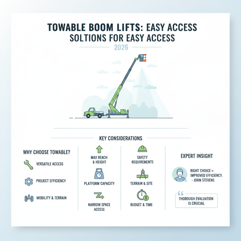 2026 Best Towable Boom Lift Options for Easy Access?