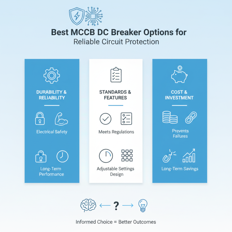 Best MCCB DC Breaker Options for Reliable Circuit Protection?