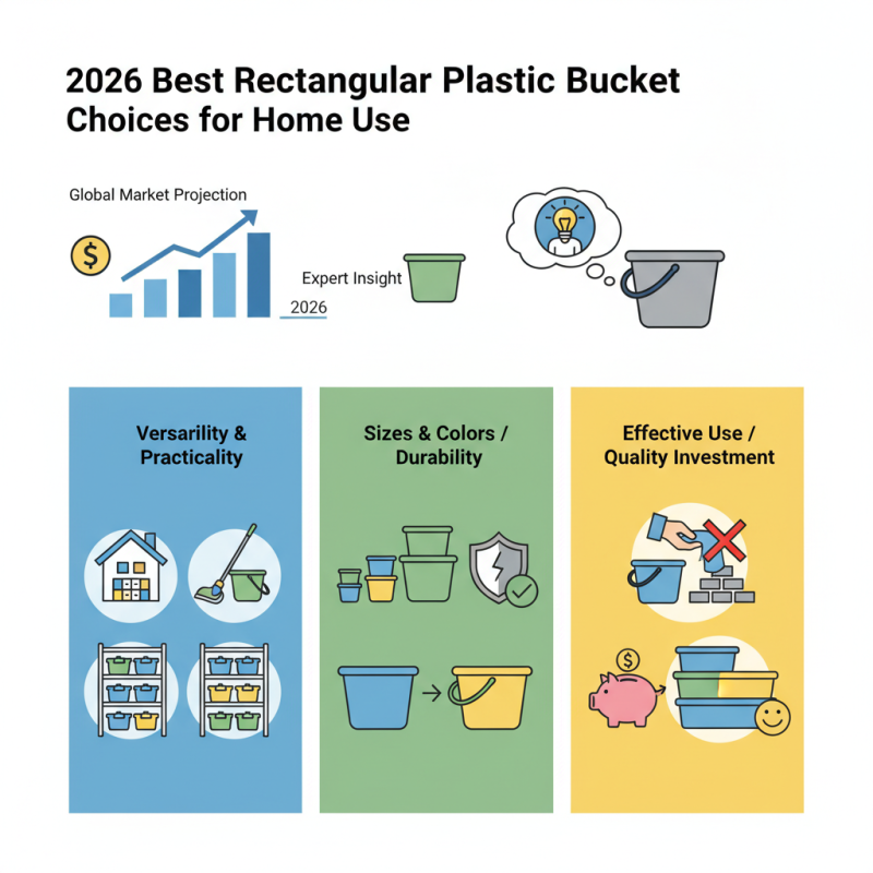2026 Best Rectangular Plastic Bucket Choices for Home Use?
