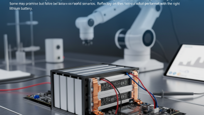 Top Tips for Choosing the Right Robot Lithium Battery?