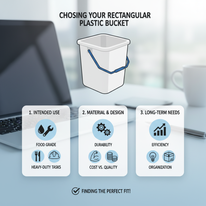 How to Choose the Right Rectangular Plastic Bucket for Your Needs?