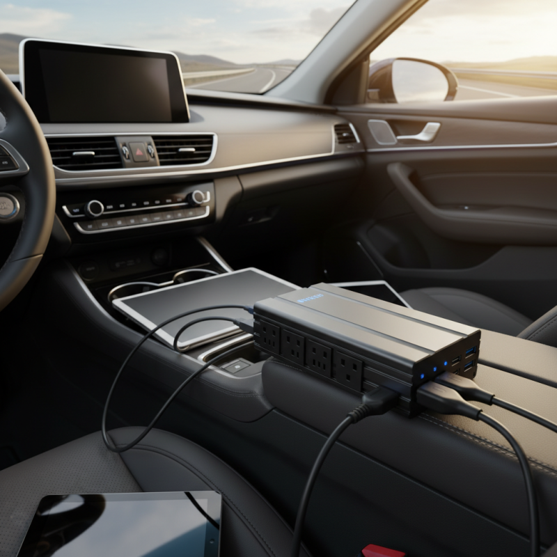 What is a vehicle power inverter and how does it work?