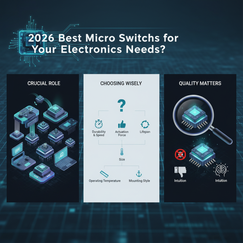2026 Best Micro Switches for Your Electronics Needs?