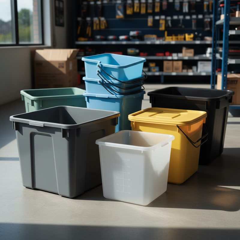 How to Choose the Best Rectangular Plastic Bucket for Your Needs?