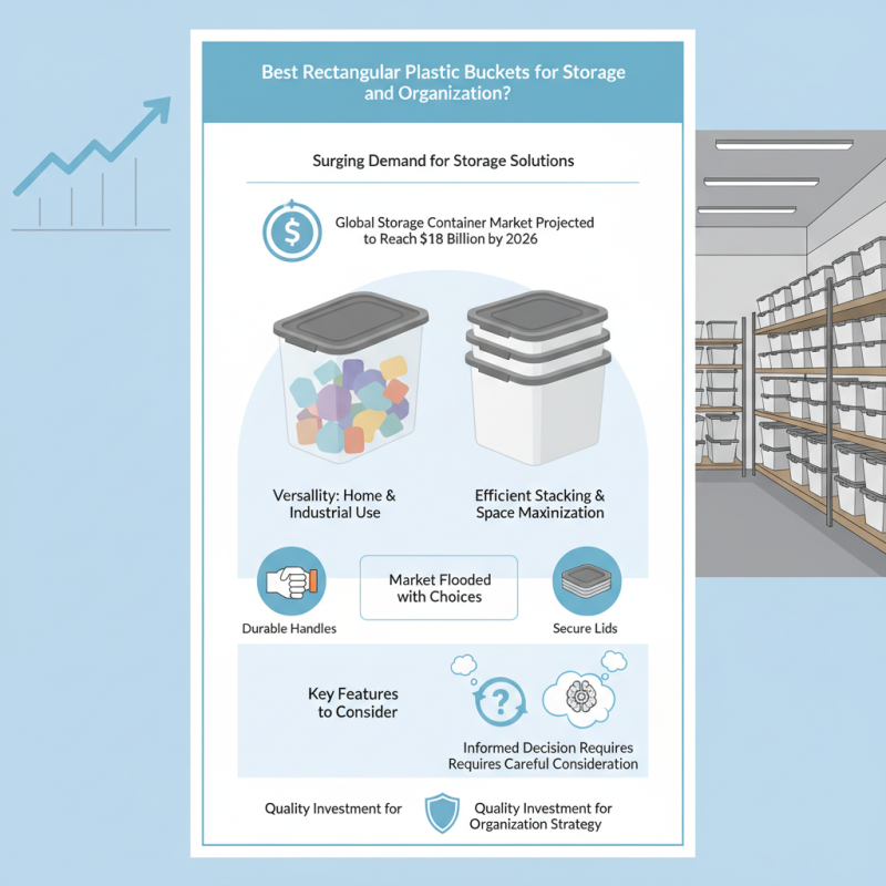 Best Rectangular Plastic Buckets for Storage and Organization?
