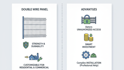 What is a double wire panel and its advantages for fencing?
