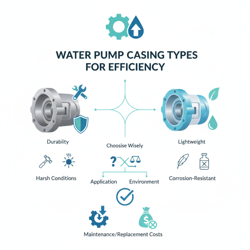 Best Water Pump Casing Types to Consider for Efficiency?