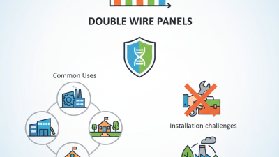 What is a double wire panel and its common uses?
