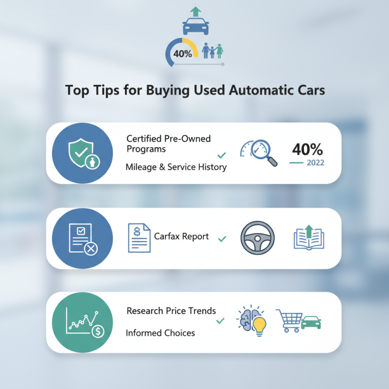 Top Tips for Buying Used Automatic Cars for Sale