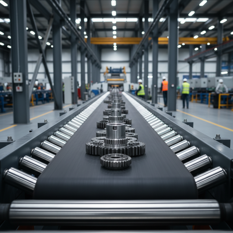 What is the purpose of conveyor belt rollers?