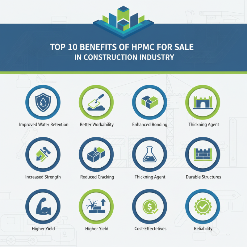 Top 10 Benefits of HPMC for Sale in Construction Industry?
