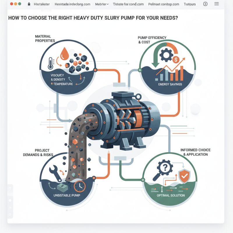 How to Choose the Right Heavy Duty Slurry Pump for Your Needs?